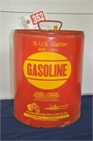 Vintage 5 gallon metal fuel can