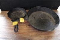 3" AND 8 " CAST IRON SKILLETS