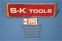 SK chrome comb wrench set 1/4"  to 1/2"