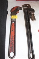 2 PIECE PIPE WRENCHES