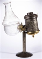 ANGLE LAMP CO. GRAPE KEROSENE STAND LAMP,