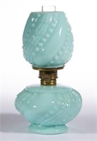 BRADY'S MINIATURE LAMP, opaque mint green,