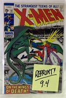 X-Men 61 re-print comic book
