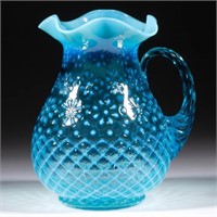 CHRISTMAS SNOWFLAKE WATER PITCHER, blue