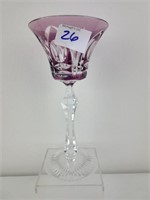 Antique St. Louis Moser Purple Cased Goblet