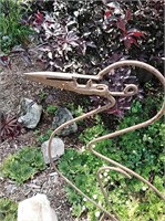 Handcrafted Steel Rod Heron- for the Garden- A