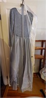 Vintage Women's Cache Silver Evening Gown