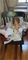 Antique 1940's Shirley Temple Doll & Accessories