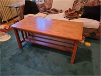 Mission Style Modern Wood Coffee Table
