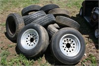 Approx. 11 Wheels & Tires Lot