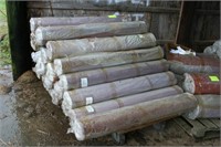 26 Rolls Red Rubber Rolled Sheets