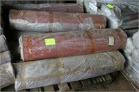 8 Rolls Red Rubber Rolled Sheets
