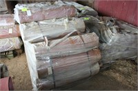 21 Rolls Red Rubber Rolled Sheets