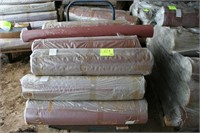 14 Rolls Red Rubber Rolled Sheets