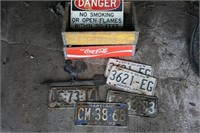 Coca-Cola Wood Carriers, MD License Plates