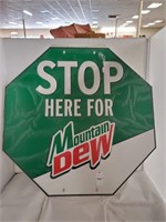 MT DEW STOP SIGN