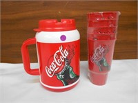 Coca Cola NEW Cups and Large Mug