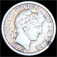 1912 Barber Silver Dime NICELY CIRCULATED
