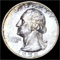 1958-D Washington Silver Quarter UNCIRCULATED