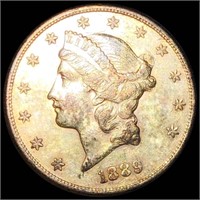 1889-S $20 Gold Double Eagle UNCIRCULATED