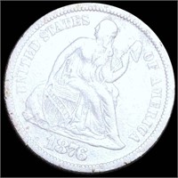 1876-CC Seated Liberty Dime LIGHTLY CIRCULATED