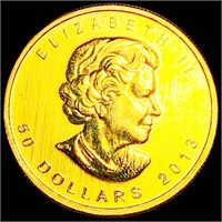 2013 $50 Gold Maple Leaf GEM PR 1Oz