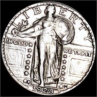 1928-D Standing Liberty Quarter LIGHTLY CIRCULATED