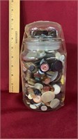 Jar of buttons