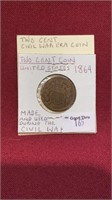 Two cent Civil War coin