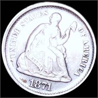 1871-S Seated Liberty Half Dime UNCIRCULATED