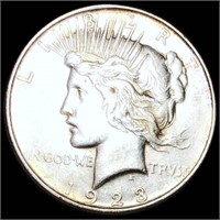 1923-D Silver Peace Dollar CLOSELY UNCIRCULATED