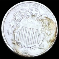 1868 Shield Nickel LIGHTLY CIRCULATED