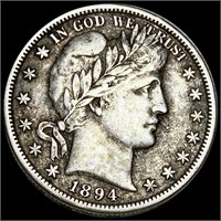 1894-S Barber Half Dollar LIGHT CIRC