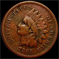 1868 Indian Head Penny NICELY CIRCULATED