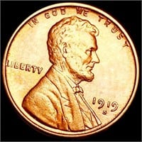 1919-S Lincoln Wheat Penny CLOSELY UNC