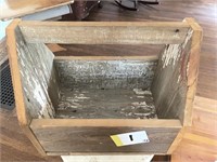 Old wood tool box