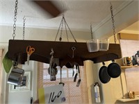 Pot rack with pots - *bring help to load