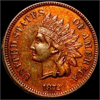 1872 Indian Head Penny CLOSELY UNCIRCULATED