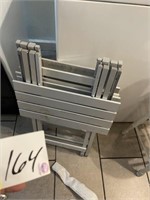 2 aluminum tables