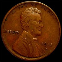 1915-D Lincoln Wheat Penny NEARLY UNCIRCULATED