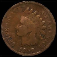 1867 Indian Head Penny NICELY CIRCULATED
