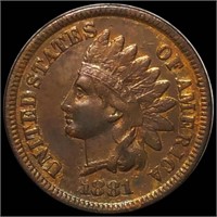 1881 Indian Head Penny LIGHTLY CIRCULATED