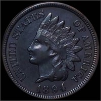 1894 Indian Head Penny NEARLY UNCIRCULATED
