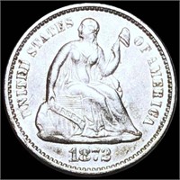 1872 Seated Liberty Half Dime UNCIRCULATED