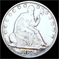 1871 Seated Half Dollar CLOSELY UNCIRCULATED