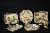 Mexican vintage ceramic serving trays