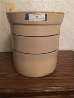 Double Ring Crock UNMARKED 13" T x 12" W