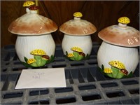 Vintage Mushroom Canister Set