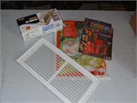 Misc Lot Vent Cover, Pumpkin Carving, Cage Paper