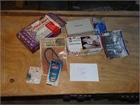 Mixed Lot, CO2 Detector, Door Latch, Belts, etc